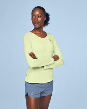 Yellow On Performance Long-T Women's T-shirts | USA_ON8763