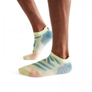 Yellow On Performance Low Men's Socks | USA_ON8055