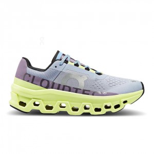 Yellow / Blue On Cloudmonster Women's Road Running Shoes | USA_ON8184