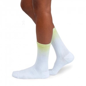 Yellow / White On All-Day Men's Socks | USA_ON8057