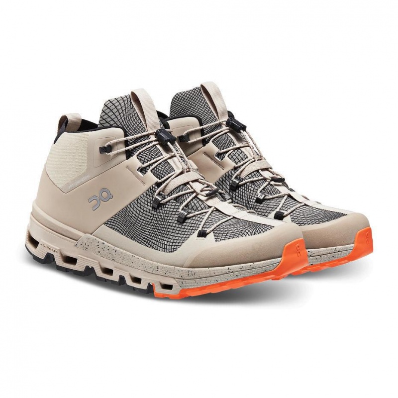 Beige On Cloudtrax Sensa Men's Hiking Boots | USA_ON9093