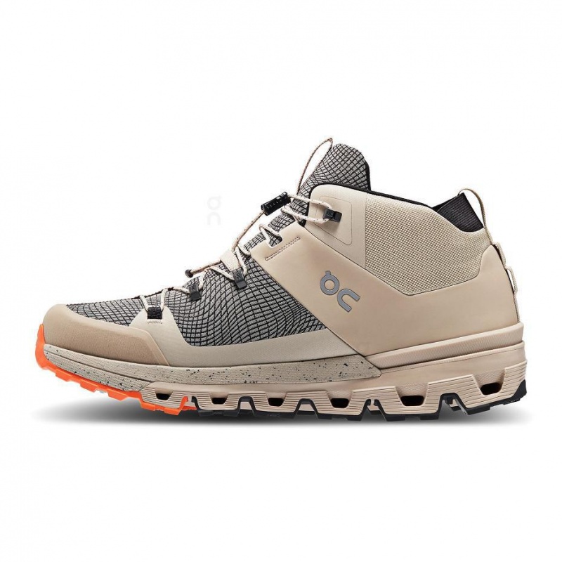 Beige On Cloudtrax Sensa Men's Hiking Boots | USA_ON9093
