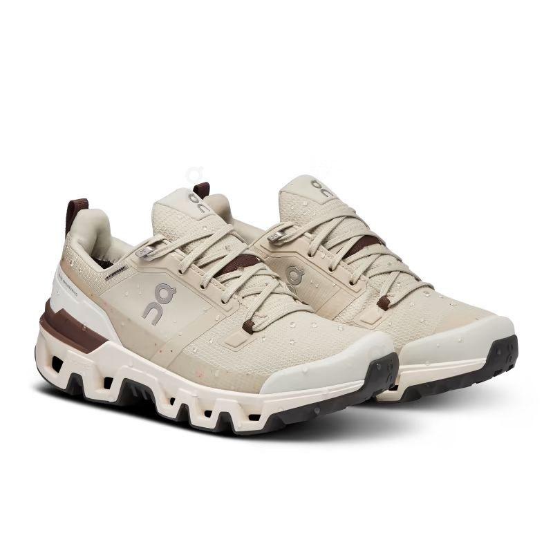 Beige On Cloudwander Waterproof Women's Hiking Shoes | USA_ON8579