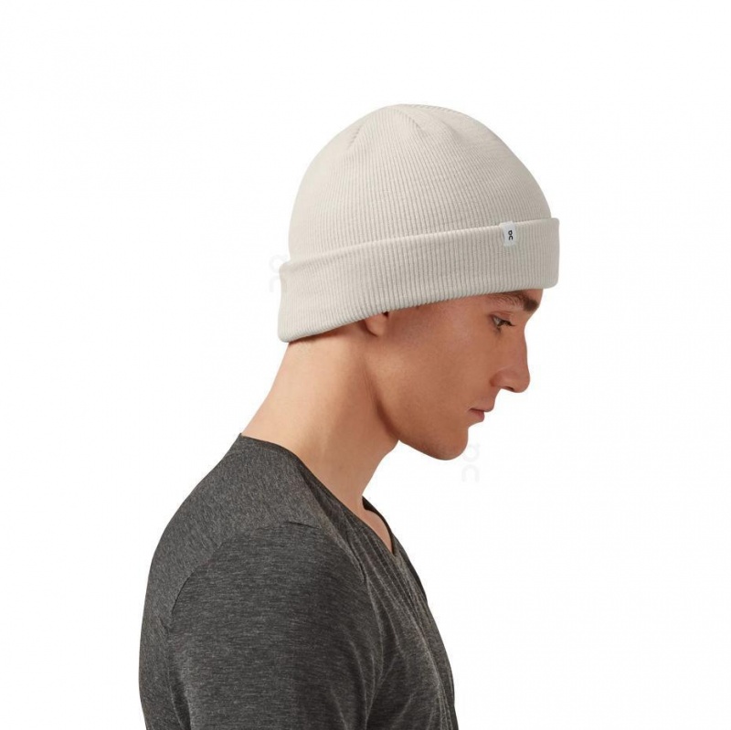 Beige On Merino Men's Beanie | USA_ON9046