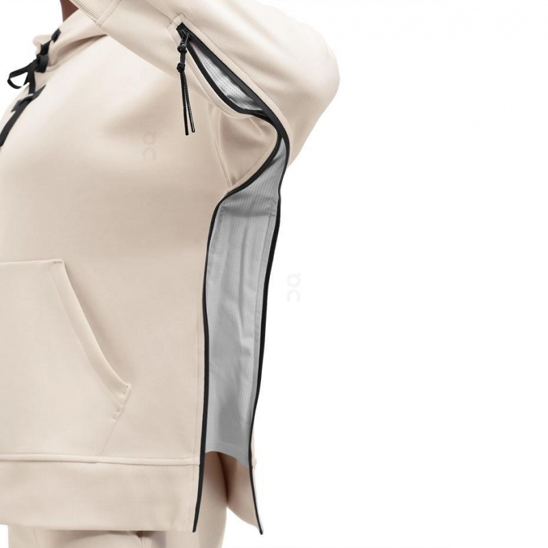 Beige On Women's Hoodie | USA_ON8888