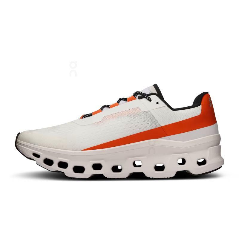 Beige / Orange On Cloudmonster Men's Road Running Shoes | USA_ON8280