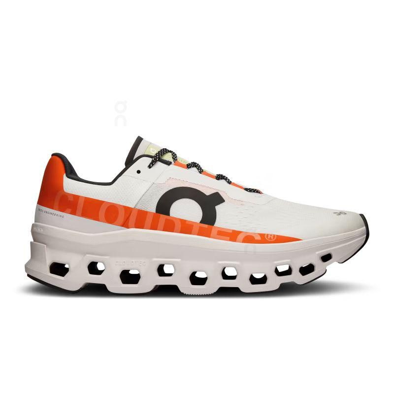Beige / Orange On Cloudmonster Men\'s Road Running Shoes | USA_ON8280