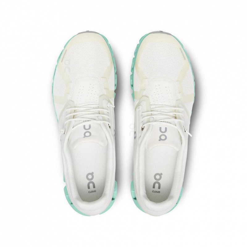 Beige / Turquoise On Cloud 5 Men's Sneakers | USA_ON9097