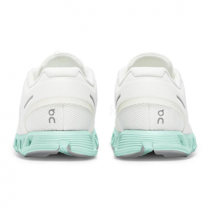 Beige / Turquoise On Cloud 5 Women's Sneakers | USA_ON8562