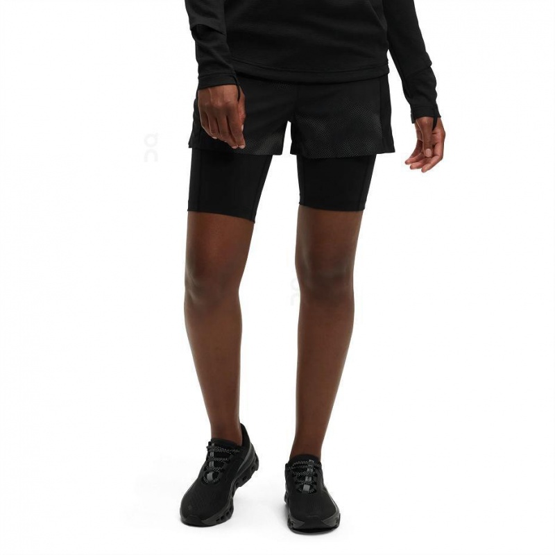 Black On Active Lumos Women's Shorts | USA_ON8801