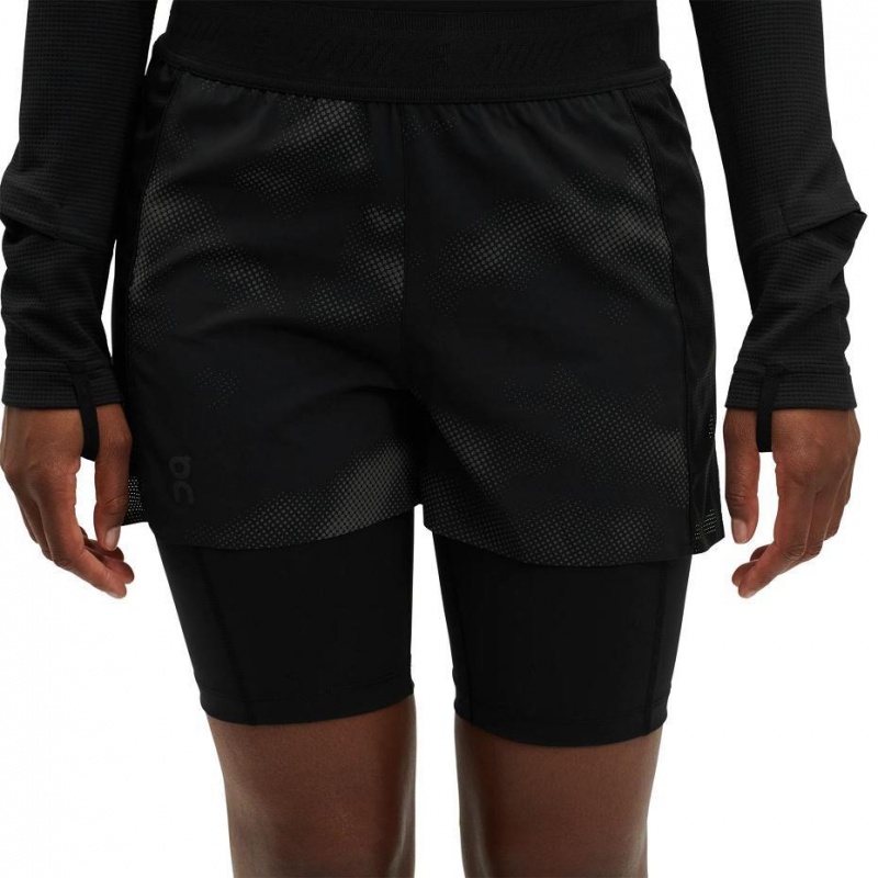 Black On Active Lumos Women's Shorts | USA_ON8801