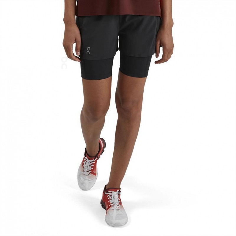 Black On Active Women's Shorts | USA_ON8396