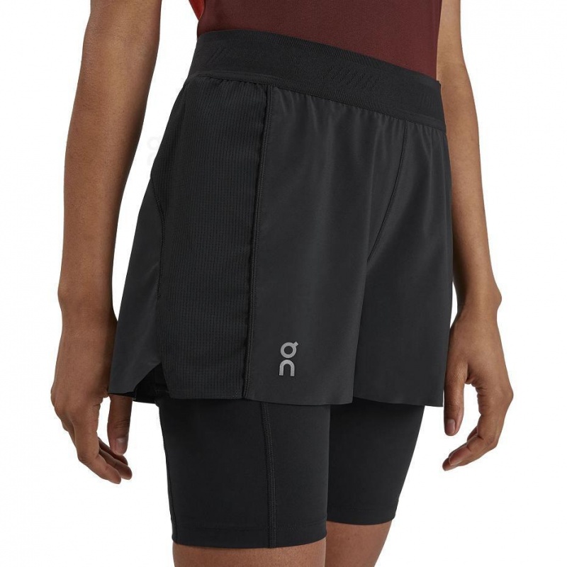 Black On Active Women's Shorts | USA_ON8396