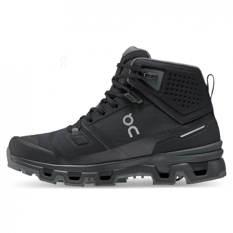 Black On Cloudrock 2 Waterproof Women's Hiking Boots | USA_ON8334