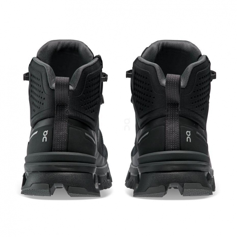 Black On Cloudrock 2 Waterproof Women's Hiking Boots | USA_ON8334