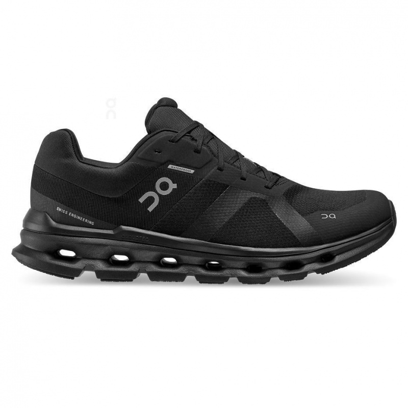 Black On Cloudrunner Waterproof Men\'s Road Running Shoes | USA_ON8247