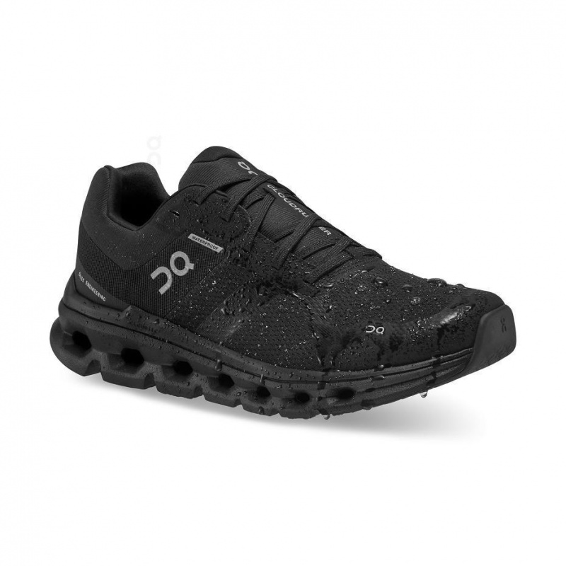 Black On Cloudrunner Waterproof Women's Road Running Shoes | USA_ON8533