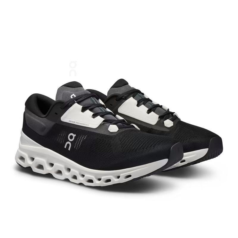 Black On Cloudstratus 3 Men's Road Running Shoes | USA_ON8245