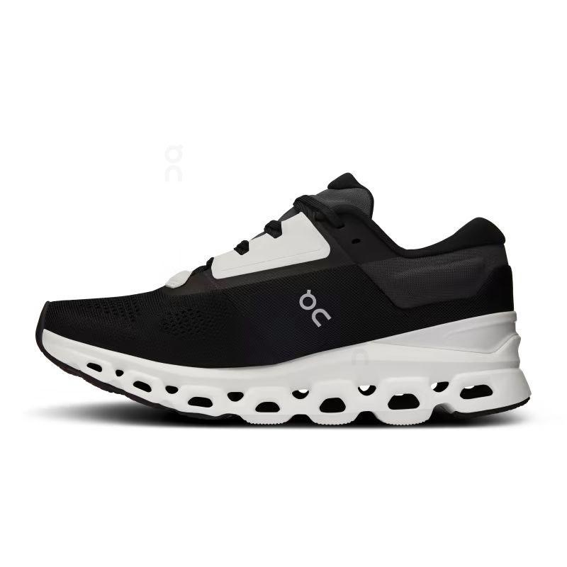 Black On Cloudstratus 3 Women's Road Running Shoes | USA_ON8187