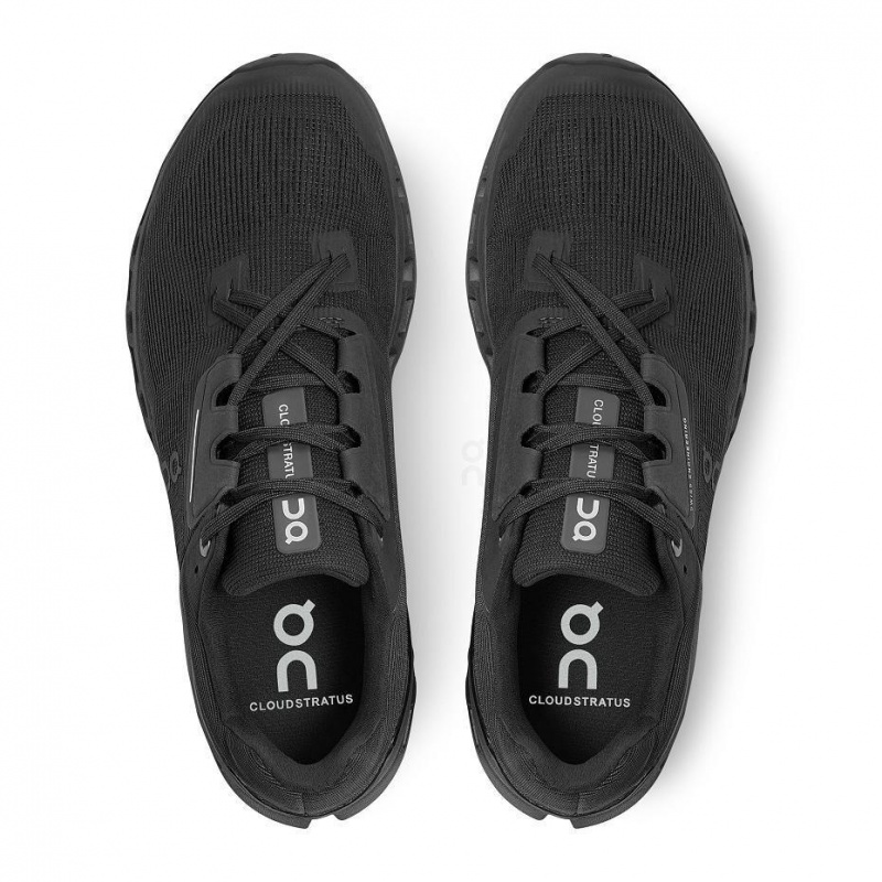 Black On Cloudstratus Men's Road Running Shoes | USA_ON8840