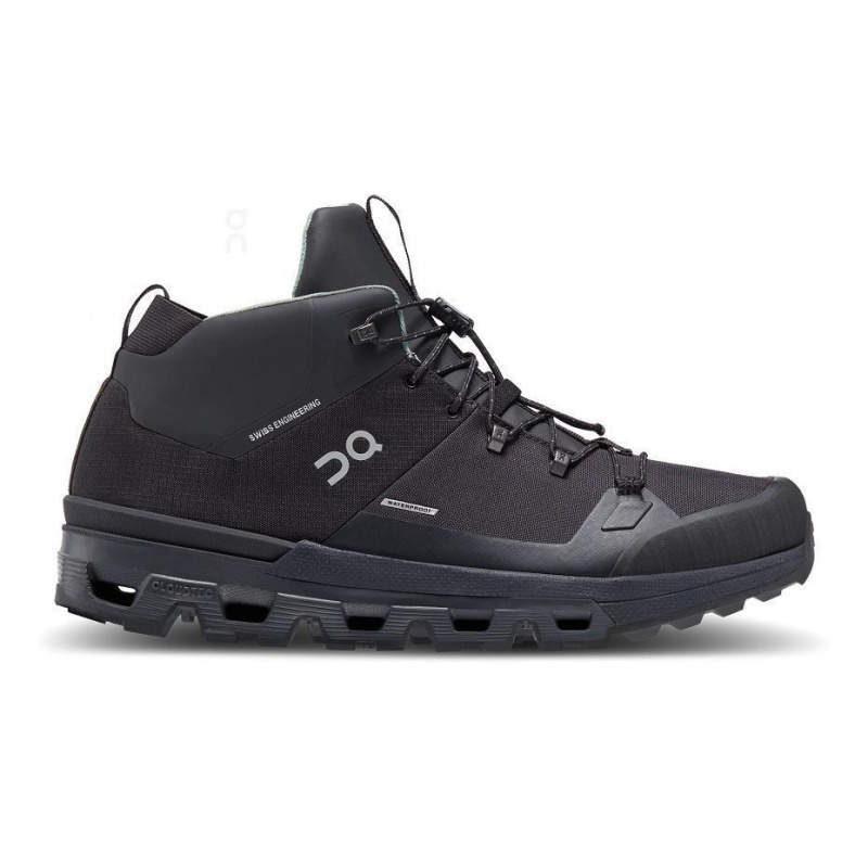 Black On Cloudtrax Waterproof Men\'s Hiking Boots | USA_ON8050