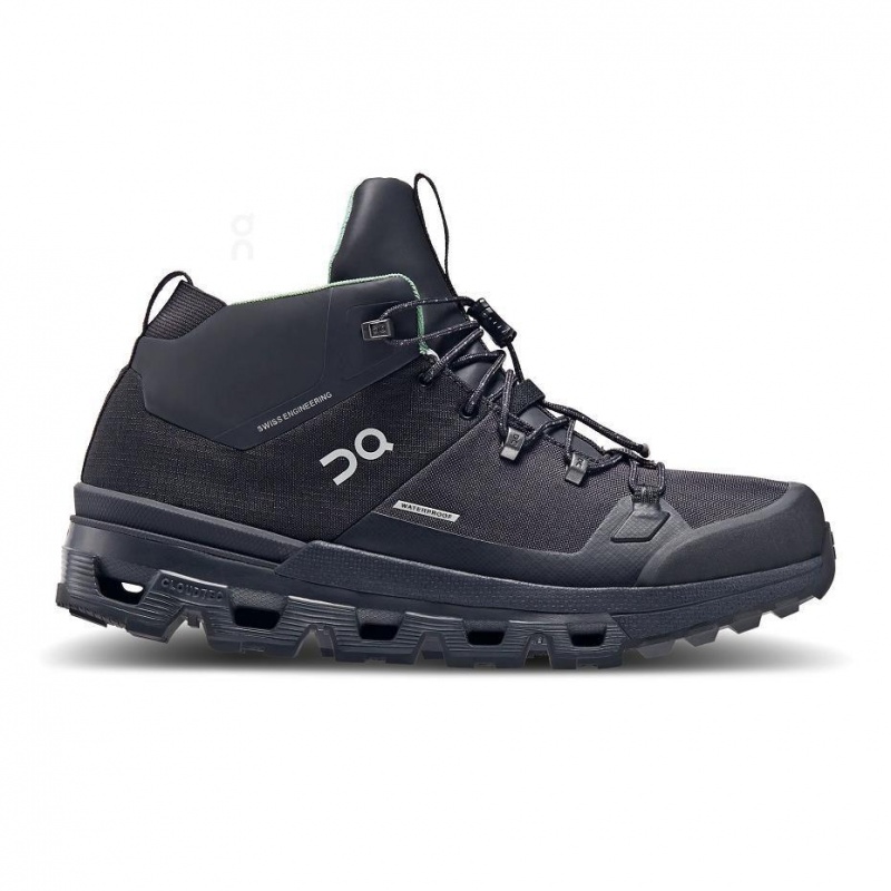 Black On Cloudtrax Waterproof Women\'s Hiking Boots | USA_ON8178