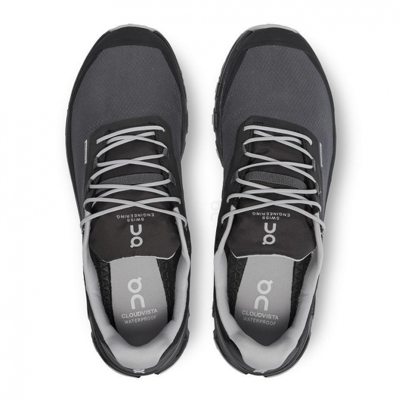 Black On Cloudvista Waterproof Men's Trail Running Shoes | USA_ON8291