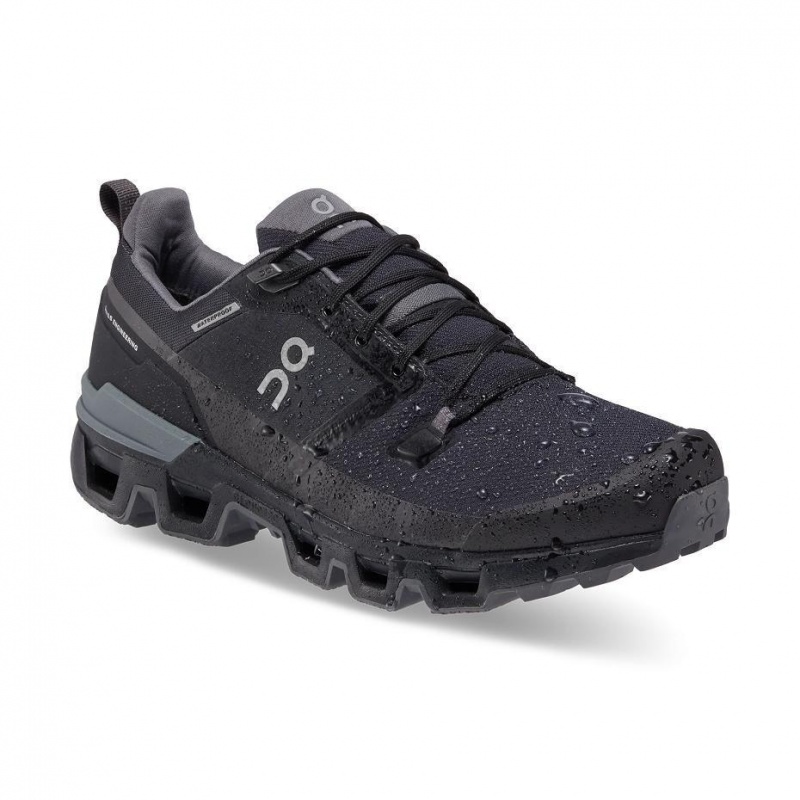 Black On Cloudwander Waterproof Men's Hiking Shoes | USA_ON8008