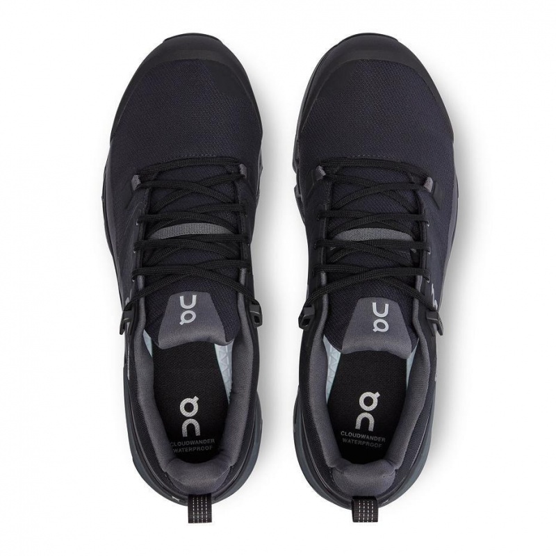 Black On Cloudwander Waterproof Men's Hiking Shoes | USA_ON8008