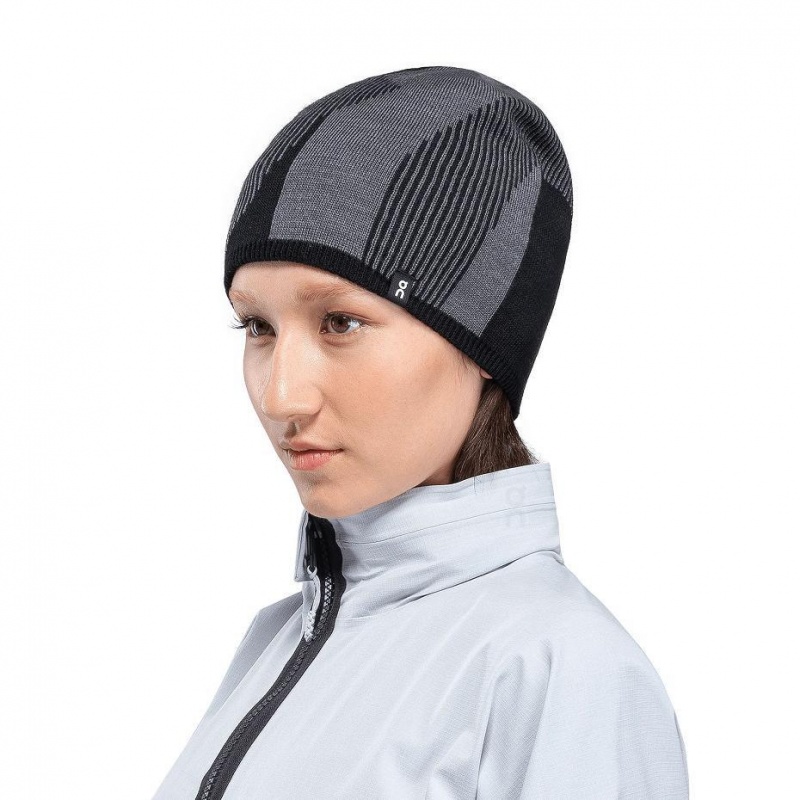 Black On Explorer Merino Men's Beanie | USA_ON8364