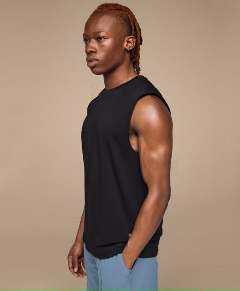 Black On Focus Men\'s Tank | USA_ON8117