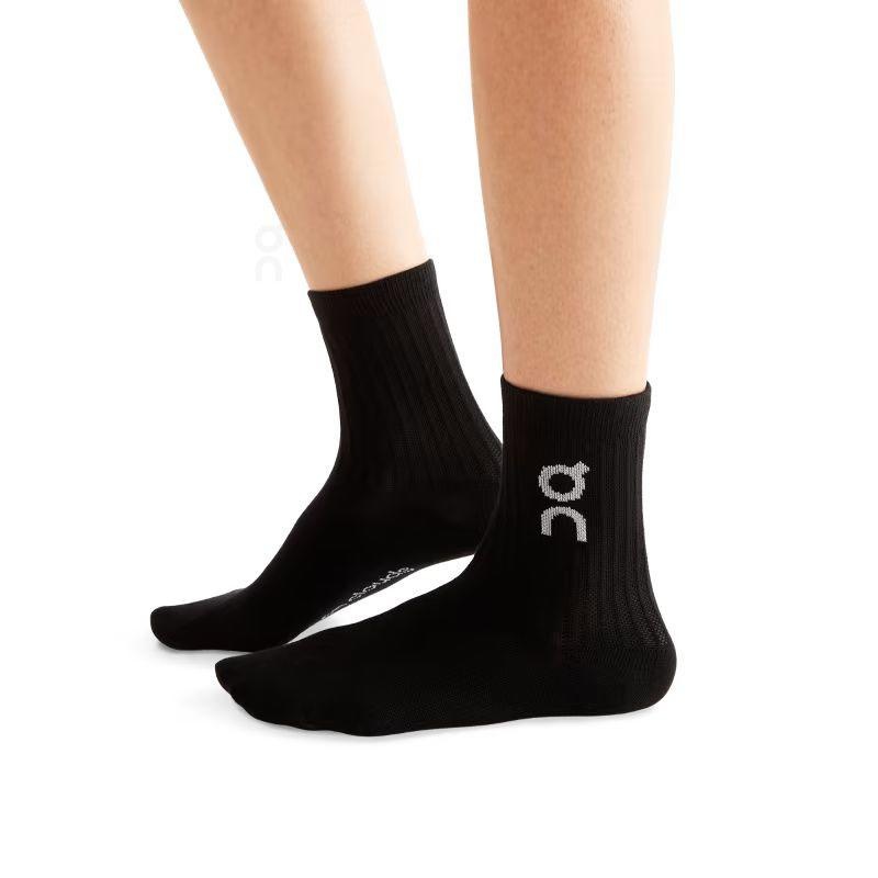 Black On Logo 3-Pack Men's Socks | USA_ON8963