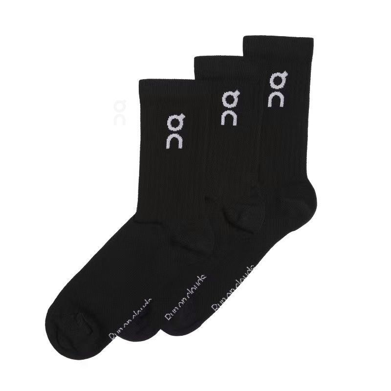 Black On Logo 3-Pack Men's Socks | USA_ON8963