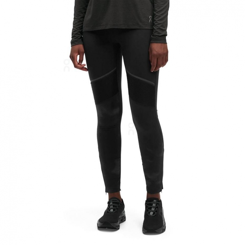 Black On Long Lumos Women's Tights | USA_ON8288