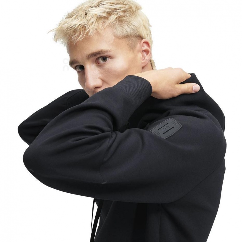 Black On Men's Hoodie | USA_ON8653