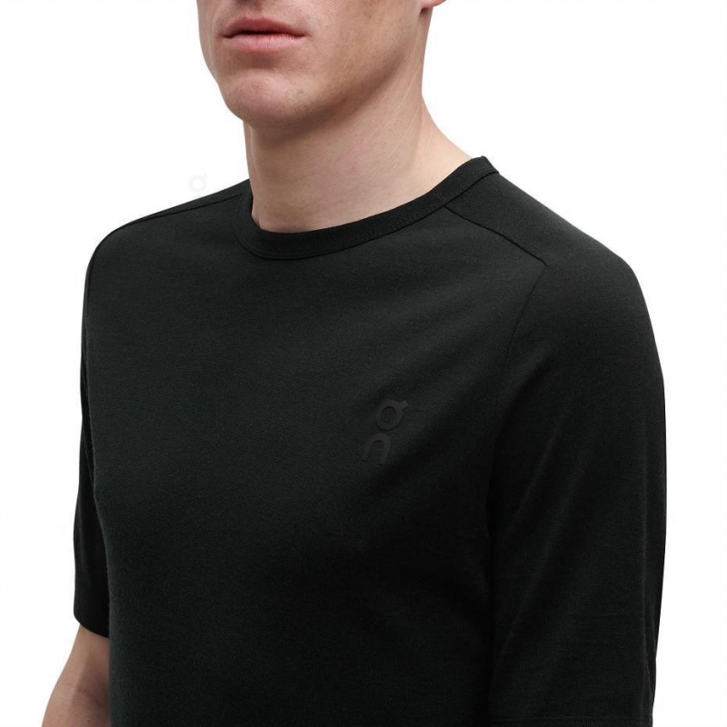 Black On Merino-T Men's T-shirts | USA_ON8460