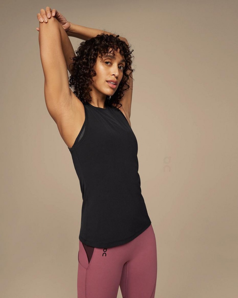 Black On Movement Women's Tank | USA_ON8811
