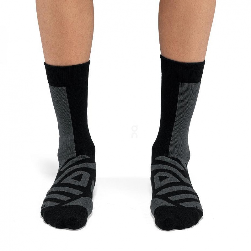 Black On Performance High Men's Socks | USA_ON9160