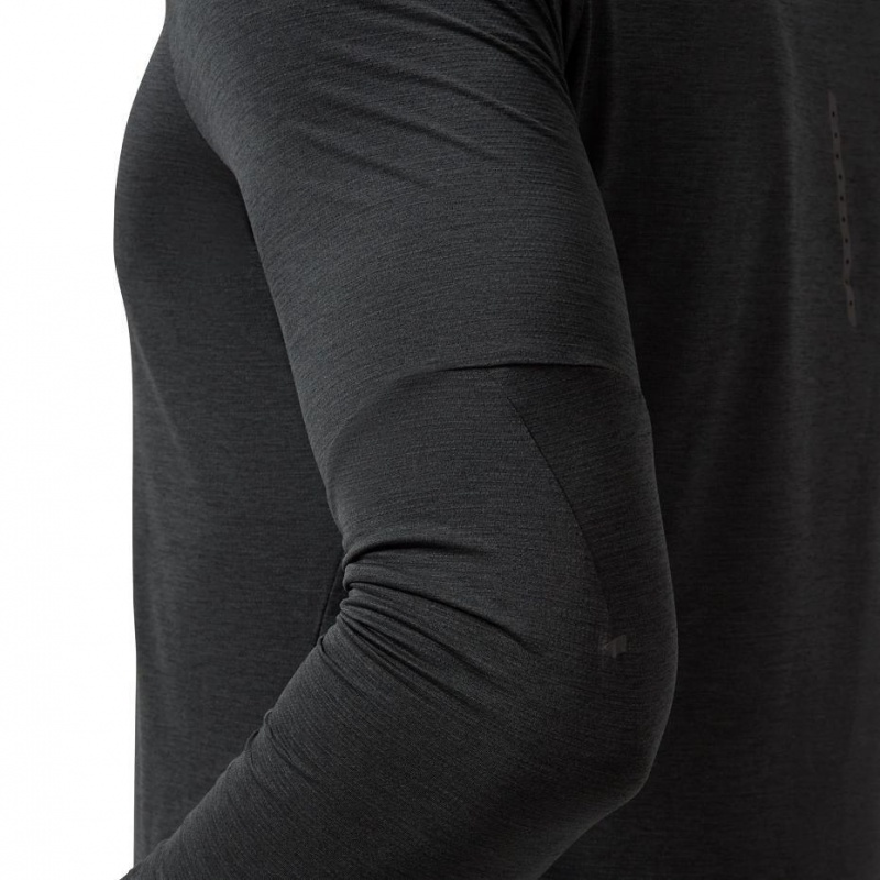 Black On Performance Long-T Men's T-shirts | USA_ON8131