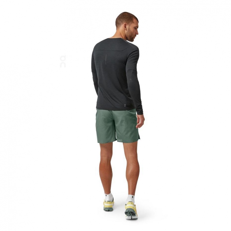 Black On Performance Long-T Men's T-shirts | USA_ON8131
