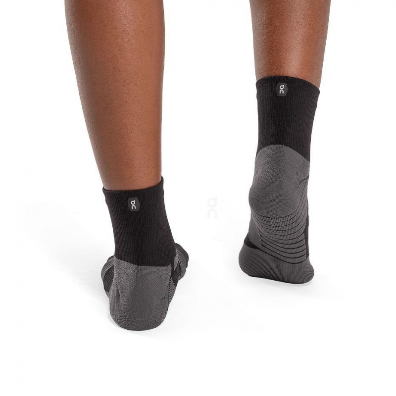 Black On Performance Mid Men's Socks | USA_ON8446