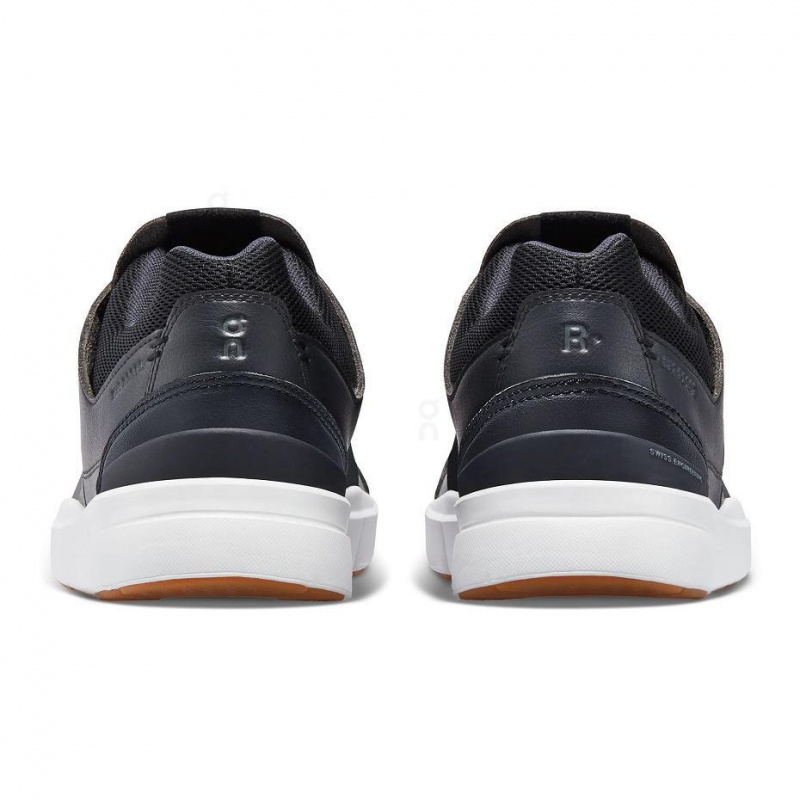 Black On THE ROGER Clubhouse Men's Sneakers | USA_ON9004