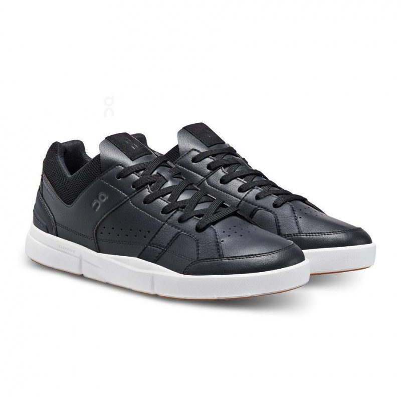 Black On THE ROGER Clubhouse Men's Sneakers | USA_ON9004