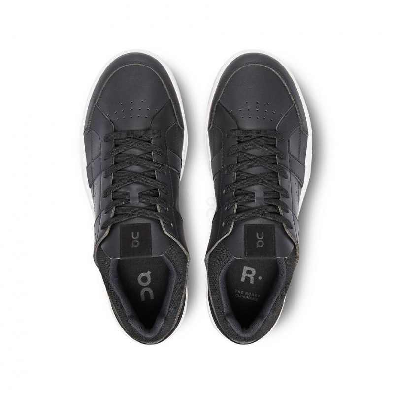 Black On THE ROGER Clubhouse Men's Sneakers | USA_ON9004