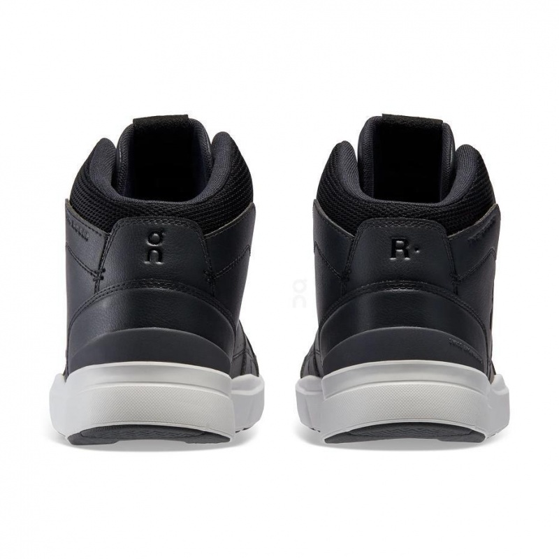 Black On THE ROGER Clubhouse Mid Men's Sneakers | USA_ON8647