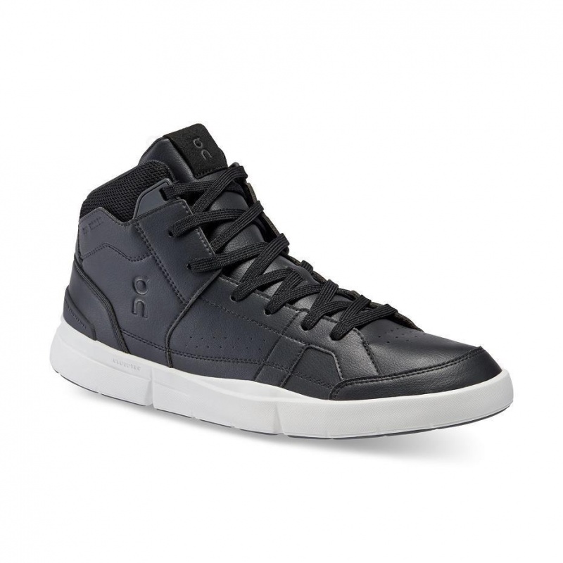 Black On THE ROGER Clubhouse Mid Men's Sneakers | USA_ON8647