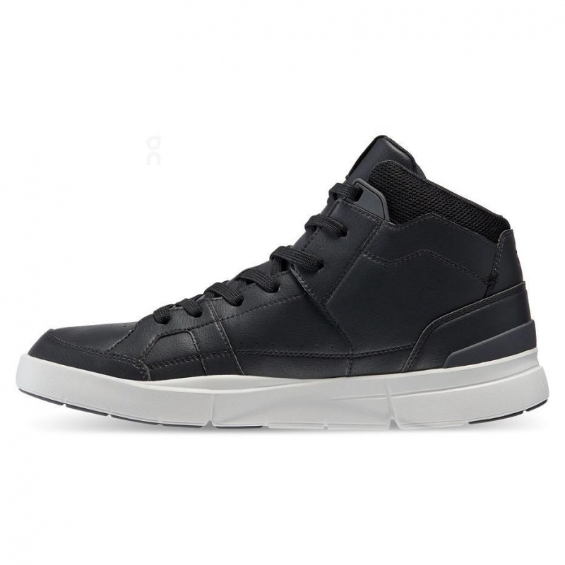 Black On THE ROGER Clubhouse Mid Men's Sneakers | USA_ON8647