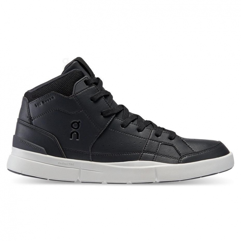 Black On THE ROGER Clubhouse Mid Men\'s Sneakers | USA_ON8647