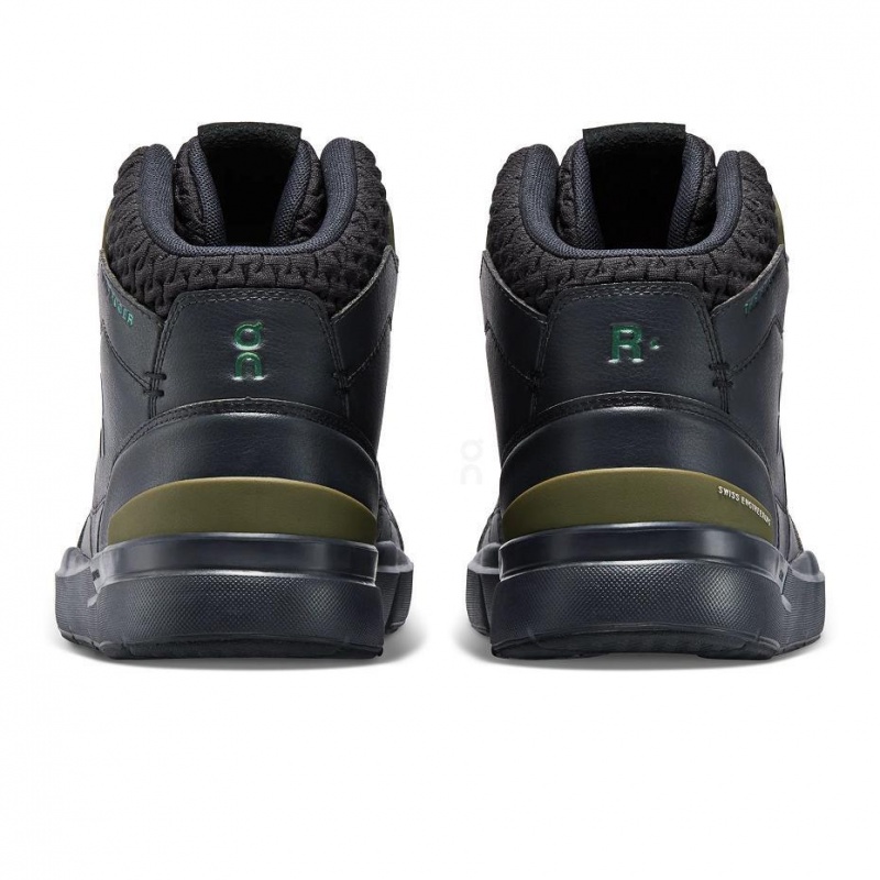 Black On THE ROGER Clubhouse Mid Sensa Men's Sneakers | USA_ON8243