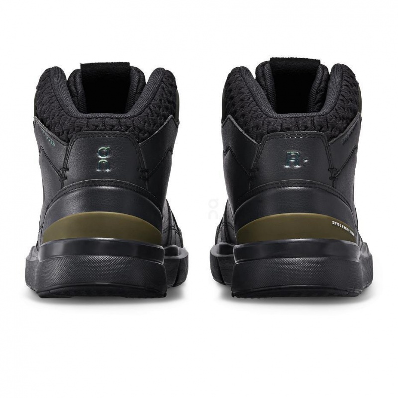 Black On THE ROGER Clubhouse Mid Sensa Women's Sneakers | USA_ON8399